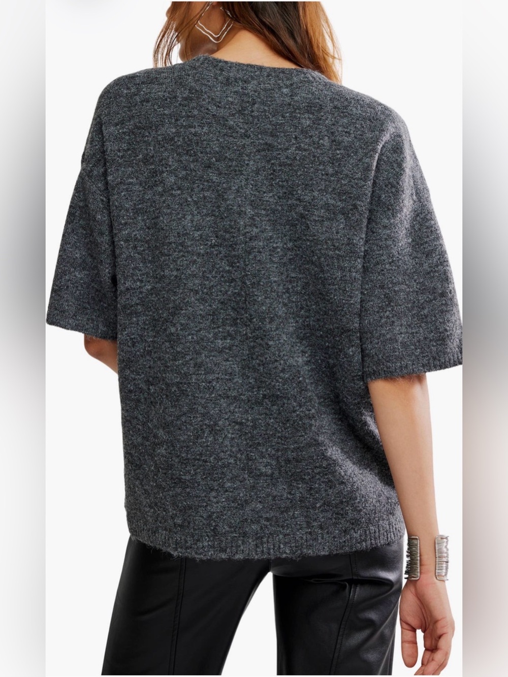 Free people nwot Margot Oversize Short
Sleeve Sweater - Picture 3 of 9